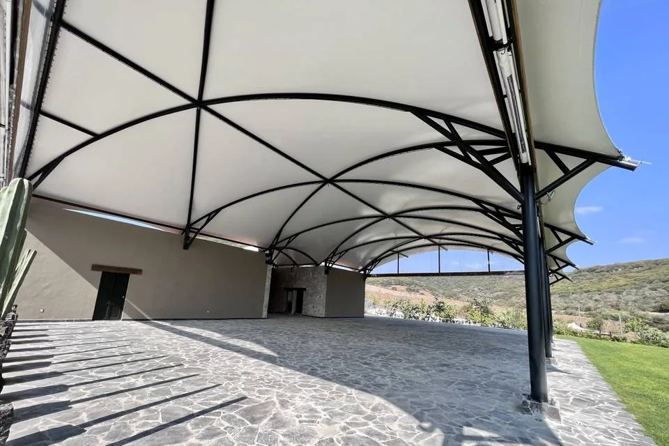 Terraza montada para evento